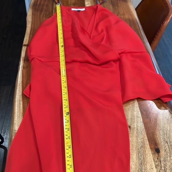 TRENDING SALE Halston Heritage red evening top size 10.. - Picture 10 of 11